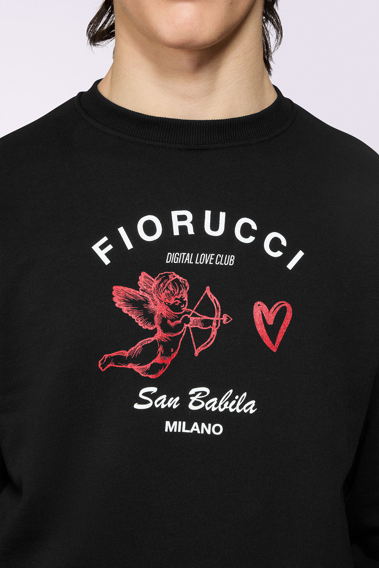 Unisex Digital Love Club Sweatshirt Black